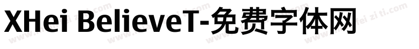 XHei BelieveT字体转换